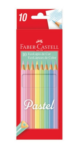 Lapices De Colores 10 Colores Pastel Faber Castell