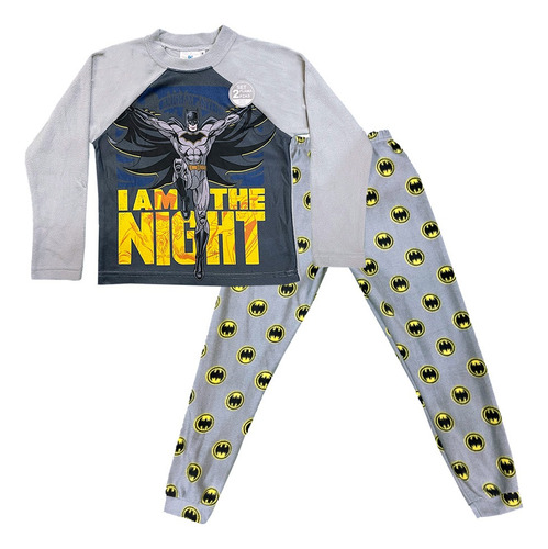 Conjunto Pijama Polar De Niño Batman 