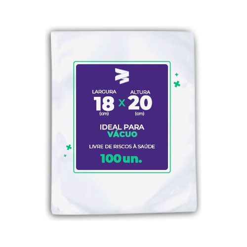 Embalagem / Sacos A Vácuo 18x20 - 100 Und
