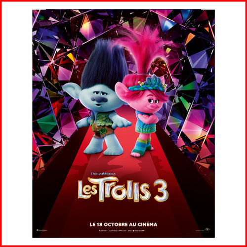 Poster Pelicula Trolls Band Together - 2023 - 48x60cm