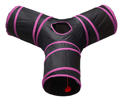 Cat Tunnel Tempcore Pet, Plegable En 3 Direcciones, Con Pelo