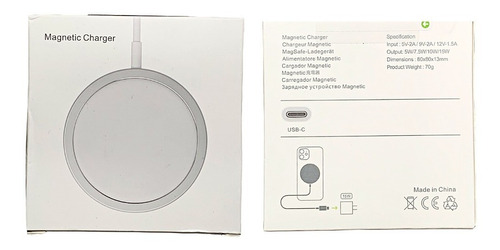 Imagen 7 de 8 de Kit Funda + Accesorios Cable, Cubo, Mica Para iPhone Magsafe