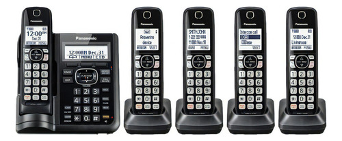 Telefone Panasonic 5 Bases Bluetooth Preto