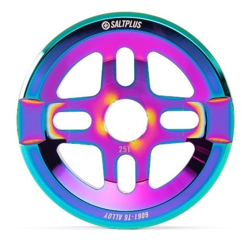 Plato Saltplus Orion 25t Tornasolado Con Guard Linea Pro Bmx