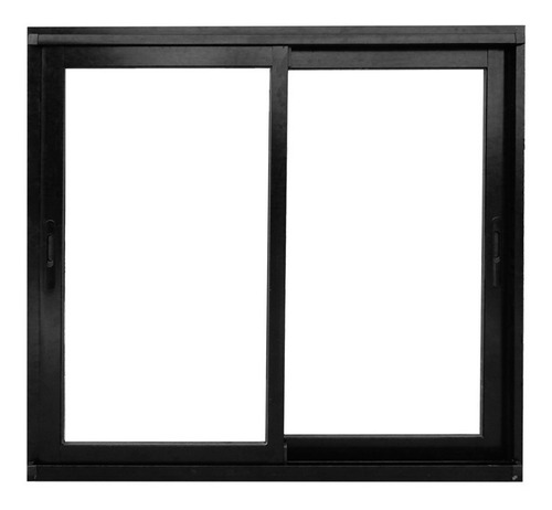 Ventana Aluminio Negro Módena Maxialuminios 120 X 110