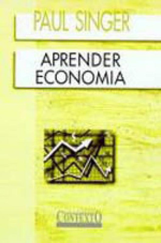 Aprender Economia, De Singer, Paul. Editora Contexto Universitario, Capa Mole, Edição 22ª Edição - 2002 Em Português