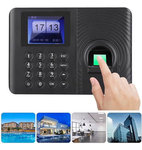 Imagen 5 de 9 de Reloj Biométrico Control De Asistencia Huella En Español