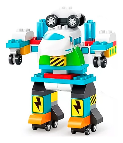 Set Construcción Bloques Tren Robot 71 Piezas Niños