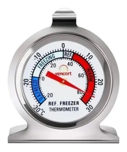 Termometro De Congelador De Cocina De Acero Inox -30 A 30c.