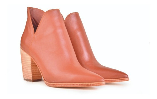 Imagen 4 de 8 de Botines Botinetas Botas De Mujer De Cuero Bonn - Ferraro