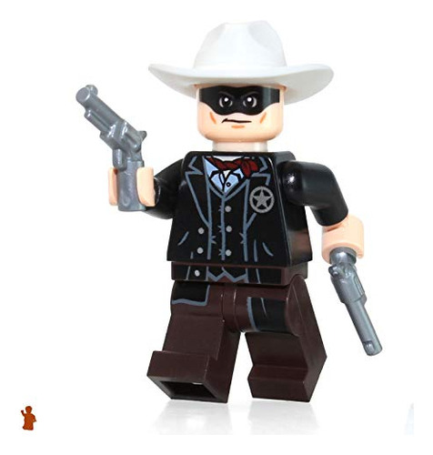 Revólveres Lego Minifigure Lone Ranger 2 Plateados
