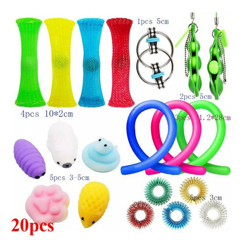 Fidgets Sensoriales Bubble Pop-it Cubo Autismo Estrés, 54 Un