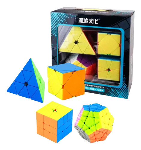 Pack Moyu Pyraminx Square One Megaminx Skewb