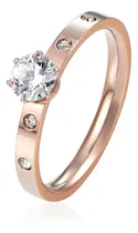 Comprar Anillo Compromiso, Bañado Oro 18k. Joyas Lucyana. Barranco