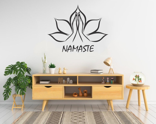 Adesivo De Parede Espaço Meditar Namastê Yoga Meditação