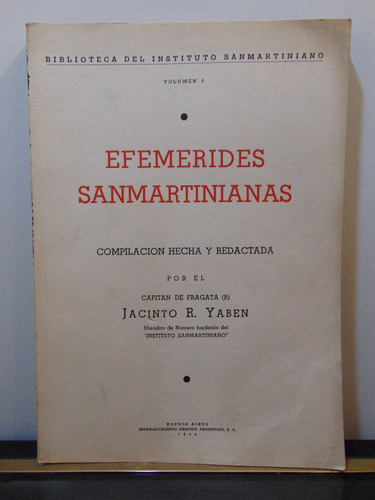 Adp Efemerides Sanmartinianas Jacinto R. Yaben / 1944