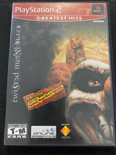 Twisted Metal Black Greatest Hits Ps2!! Bonus Disc