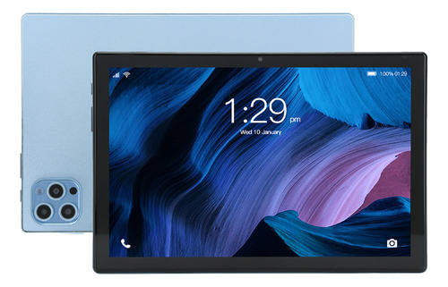 Tableta De 10.1 Pulgadas Para Android 12.0 Azul, 6 Gb De Ram