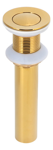 Tapón De Desagüe Dorado Para Lavabo Sin Rebosadero, Antiatas