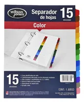 Comprar Separador Para Carpetas Acco 15 Divisiones Sin Numeración