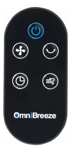 Pack 2 Ventiladores Torre Omnibreeze Negro 4 Vel, 100 Cm.