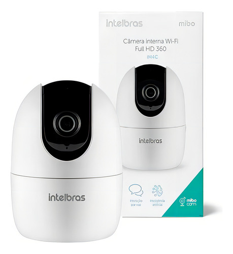 Câmera Inteligente Im4 C + Microsd 32gb Branca Intelbras