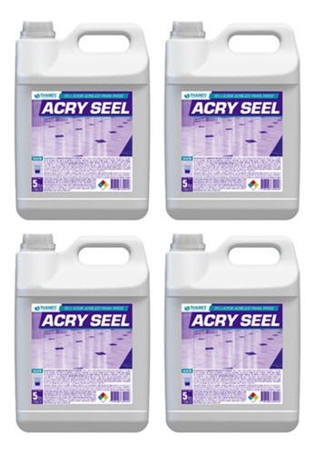 Sellador Polimeros Acrilicos Acry Seel 5 Lts. Thames Pack 4