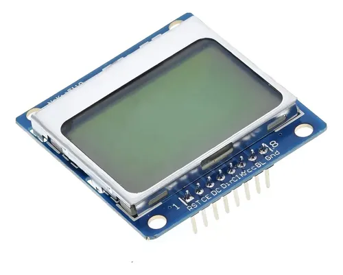 Display Lcd 5110 84x48 Azul Para Nokia E Projetos Arduino