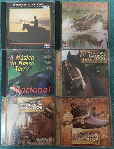 Cd - Grandes Sucesssos Gaúchos - 06 Cds