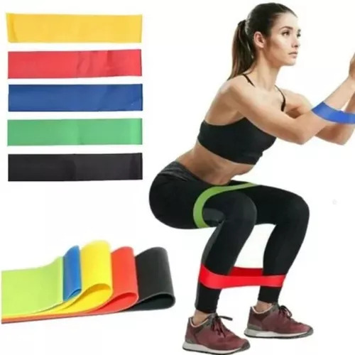 Kit 5 Faixas Mini Bands Para Exercício Em Casa