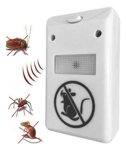 Repelente Ultrasonido Plagas Ratas Cucarachas Arañas Packx6
