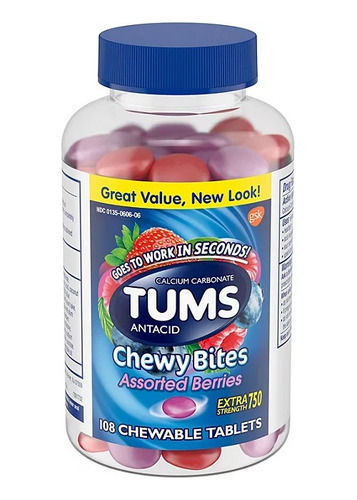 Tums Antiácido Americano Frutas - Unidad a $1110