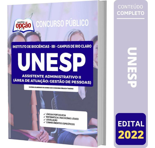 Apostila Unesp Rio Claro - Assistente Administrativo Gestão