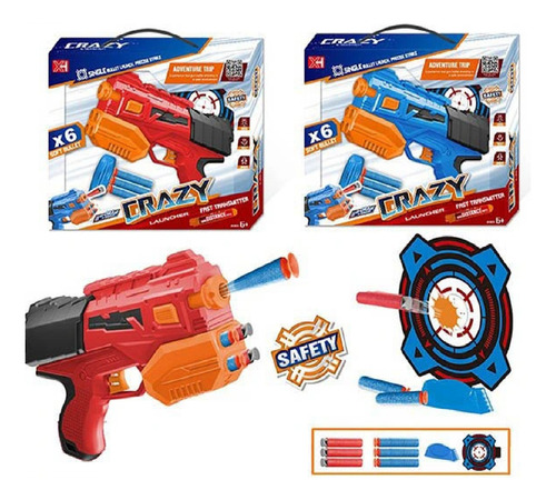 Juguete Pistolas Soft Tipo Nerfpistolas Bala Suave Diversión
