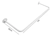 Comprar Arara De Parede Cabideiro Loja Closet Quarto Reta 1 Metro Cor Branco