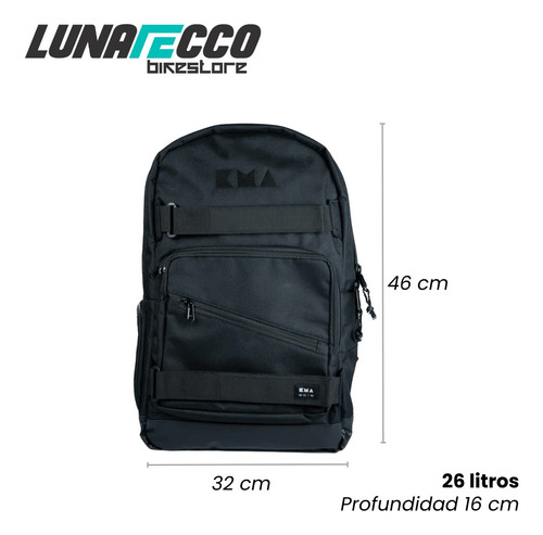 Mochila Urbana De 26 Litros Con Correa Para Skate Patineta