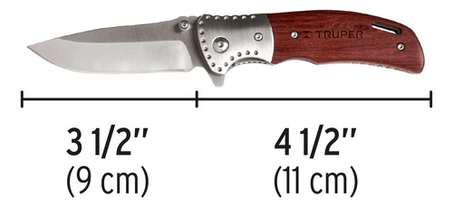 Navaja Abatible 4'' Metalica Truper 16981