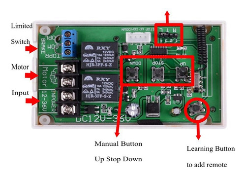 ' Controlador De Motor Ac/dc Actuador Lineal Eléctrico 12v .
