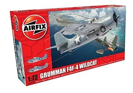 Modelinos De Aviones Airfix 1: 72o Escala Wwii Grumman F4f-4