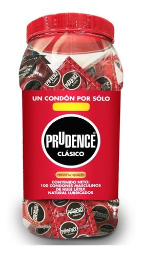 Prudence Clasico Con 100 Condones Vitrolero Gratis