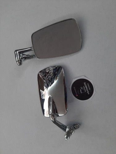 Espejos Vocho Cromo Calidad Tipo Original Par Carcasa Plast.