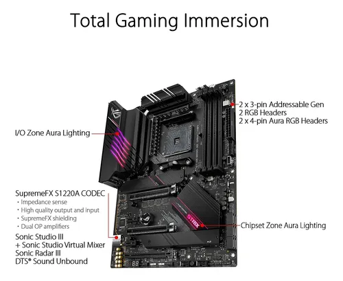 Wifi For Asus Rog Strix B550-f Ii Amd Am4, Atx, D...