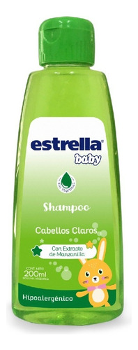 Shampoo Hipoalergenico Cabellos Claros Estrella Baby X 200ml