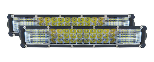 X2 Barra Led Rectangular 36w Luz Blanca