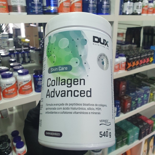 Collagen Advanced 540g Dux Nutrition - Colágeno Verisol Sabor Darkberries