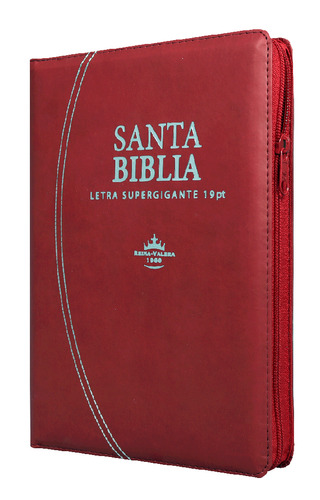 Biblia Reina Valera 1960 Letra Supergigante Roja Con Cierre