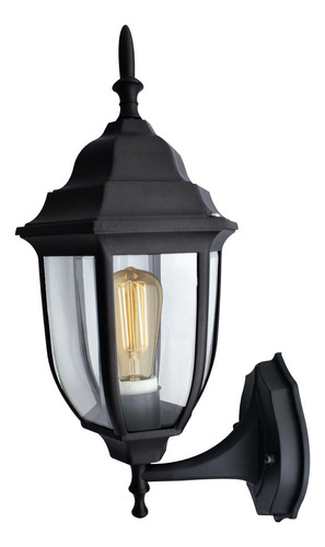 Farol Arbotante Clasico 2 Posiciones De Base Negro