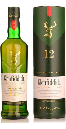 Whisky Glenfiddich Single Malt Escoces 12 Anos 1 Litro