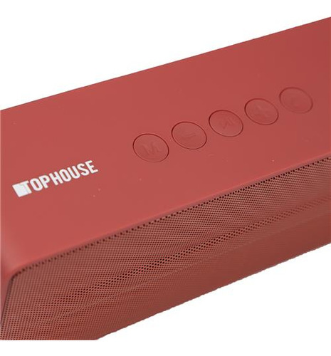 Parlante Portátil Top House 6 W Negro M67 Bluetooth Color Rojo
