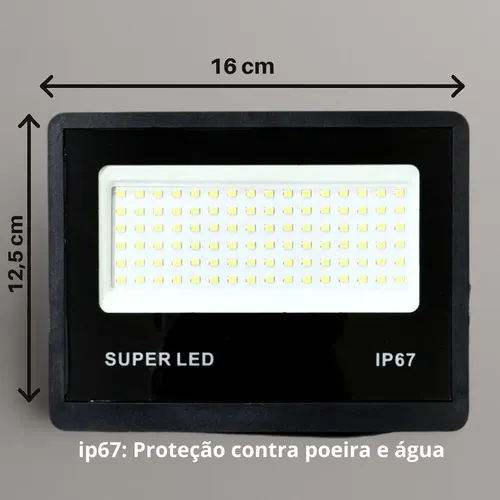 Kit 4 Refletor Holofote Led 500w Bivolt Ip67 Externo Frio — foto 4